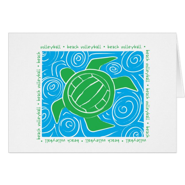 Volleyball de plage de tortue (Devant horizontal)
