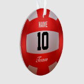 Volleyball de rouge de personnaliser (devant)