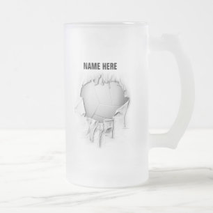 Volleyball déchirée bière Mug