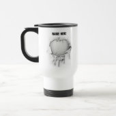 Volleyball déchirée Mug de voyage (Gauche)