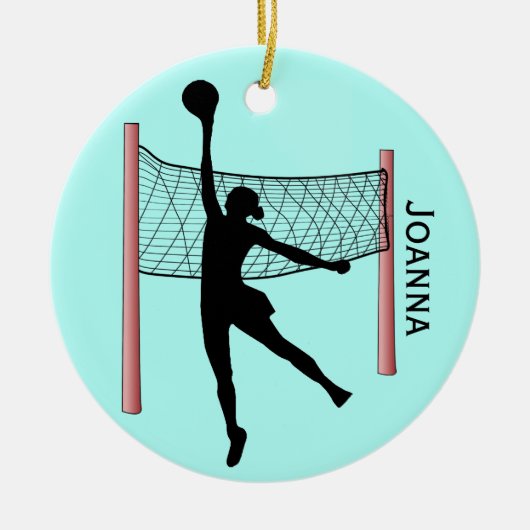 Volleyball Design Ceramic Ornament (Voorkant)