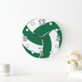 Volleyball | Donkergroene en witte stijl Grote Klok (Huis)