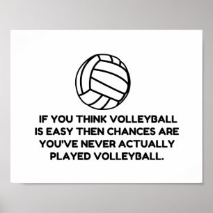 VOLLEYBALL EENVOUDIG POSTER