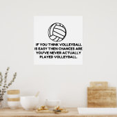 VOLLEYBALL EENVOUDIG POSTER (Keuken)