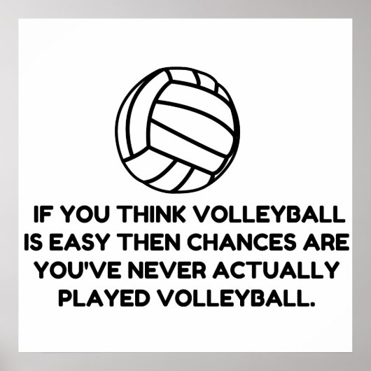 VOLLEYBALL EENVOUDIG POSTER (Voorkant)