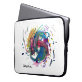 Volleyball Electronics Bag by Emma & Evan Laptop Sleeve (Voorkant Links)
