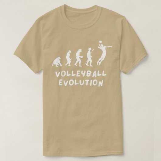Volleyball Evolution Funny  T-shirt (Design voorkant)
