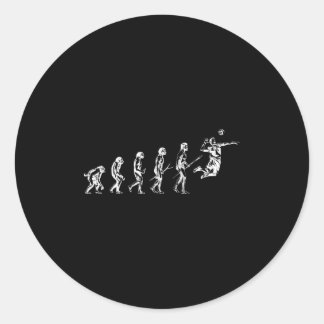 Volleyball Evolution of Man Funny Vball Player Bea Ronde Sticker