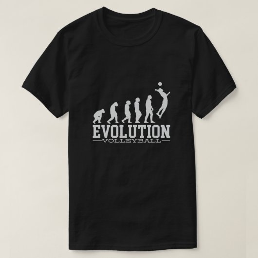 Volleyball Evolution Volley Player Coach Hitter Se T-shirt (Design voorkant)