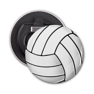 Volleyball Fan Button Flesopener