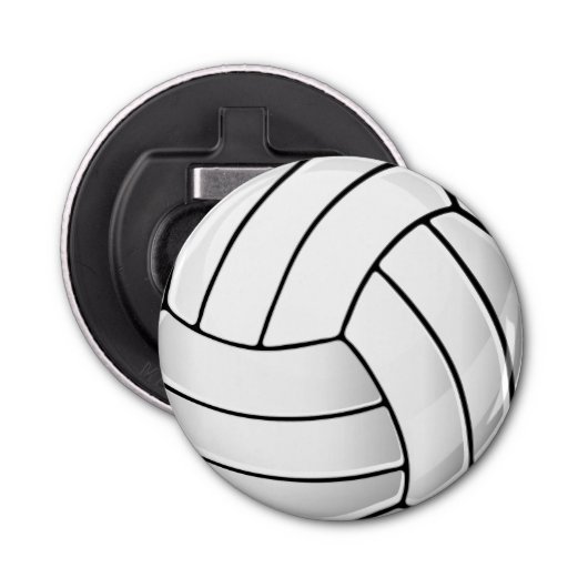 Volleyball Fan Button Flesopener (Voorkant)