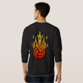 Volleyball flamboyant - sweatshirt (Dos entier)