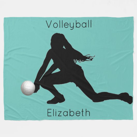 Volleyball Fleece Blanket (Voorkant (Horizontaal))