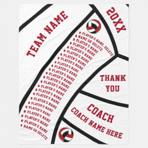 Volleyball Fleece Blanket tot maximaal 24 spelers, Deken
