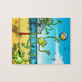 Volleyball Frog Legpuzzel (Horizontaal)