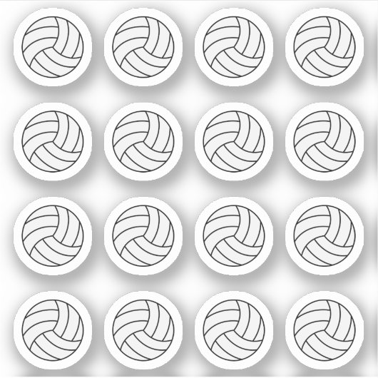 Volleyball Game Day Sports Reminder Planner Sticker (Voorkant)