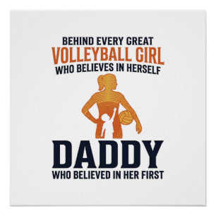 Volleyball Girl Daddy Vintage Gravure Shirt Desi Perfect Poster