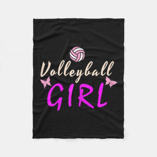 Volleyball Girl Fleece Deken (Voorkant)