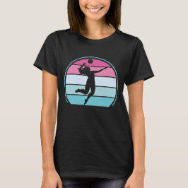 Volleyball Girl Retro  T-shirt