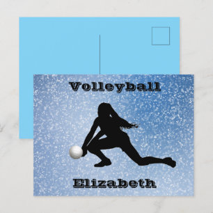 Volleyball Glam Briefkaart