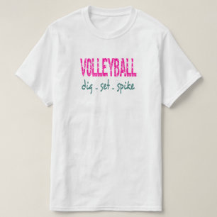 Volleyball Graven Zetten Prikken T-shirt