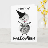 Volleyball Halloween Kaart (Gele Bloem)