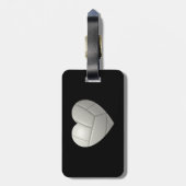 Volleyball Heart Bagagelabel (Achterkant verticaal)
