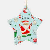 Volleyball Holiday Gift Keramisch Ornament (Rechts)