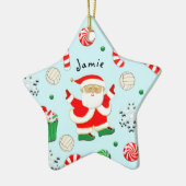 Volleyball Holiday Gift Keramisch Ornament (Links)