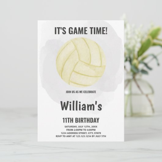 Volleyball Invitations (Debout devant)