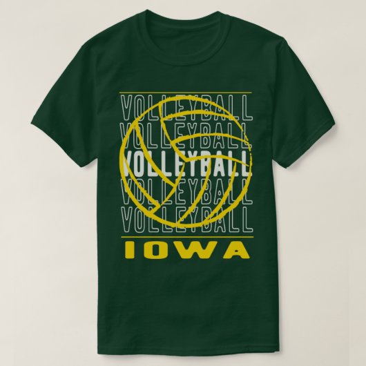 Volleyball Iowa T-shirt (Design voorkant)