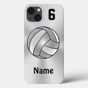 Volleyball iPhone 6 Hoesjes Jouw naam en NUMMER