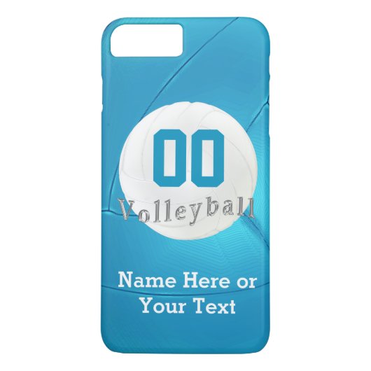 Volleyball iPhone 7 PLUS Coques avec numéro, nom (Dos)