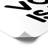 VOLLEYBALL IS BELANGRIJK POSTER (Hoek)