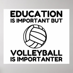 VOLLEYBALL IS BELANGRIJK POSTER