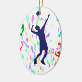 VOLLEYBALL KERAMISCH ORNAMENT (Links)