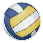 Volleyball Keramische Knop (Voorkant)