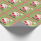 Volleyball Kerstbal Cadeaupapier (Hoek)