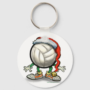 Volleyball Kerstbal Sleutelhanger