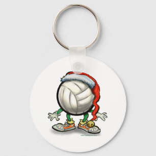 Volleyball Kerstbal Sleutelhanger