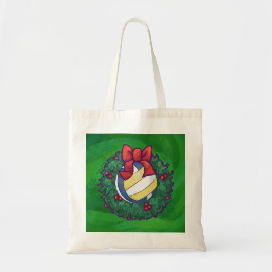 Volleyball Kerstbal Tote Bag (Voorkant)