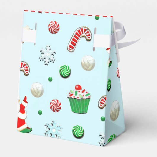 Volleyball Kerstfeestdag Bedankdoosjes (Achterkant)