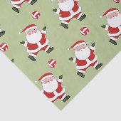 Volleyball Kerstfeestdag Tissuepapier (Detail)