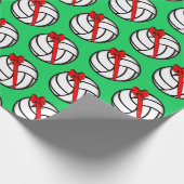 Volleyball-kerstpapier Cadeaupapier (Hoek)