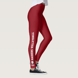 Volleyball Leggings personnalisés Nom de l'équipe 