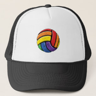 Volleyball LGBT Gay Pride Shirt voor vrouwelijke j Trucker Pet