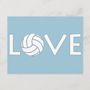 Volleyball Love Briefkaart
