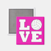 Volleyball LOVE Fridge Magnet Magneet (Voorkant / Achterkant)