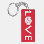 Volleyball Love Sleutelhanger (Voorkant Links)