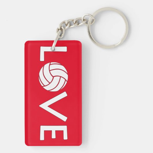 Volleyball Love Sleutelhanger (achterkant)